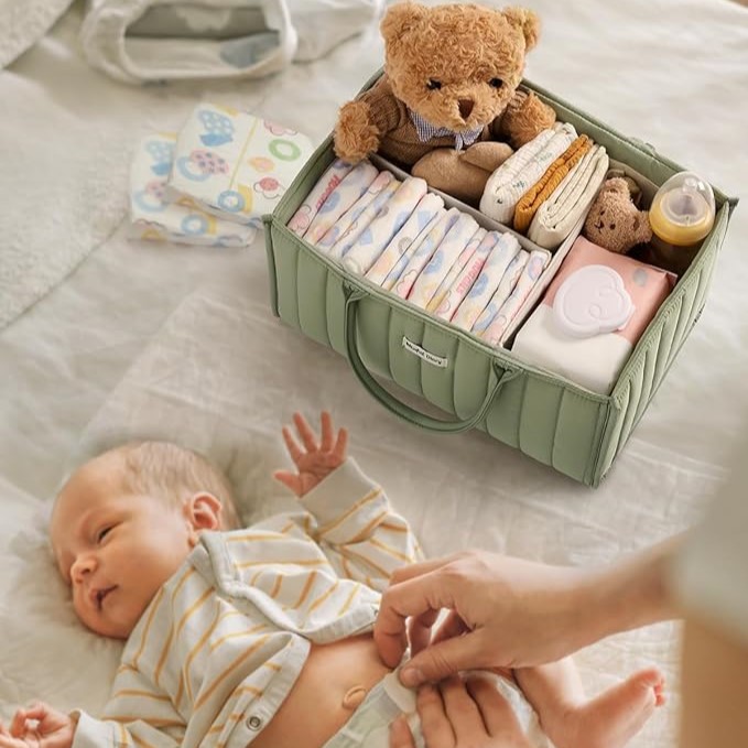 Portable Baby Diaper Caddy Organizer